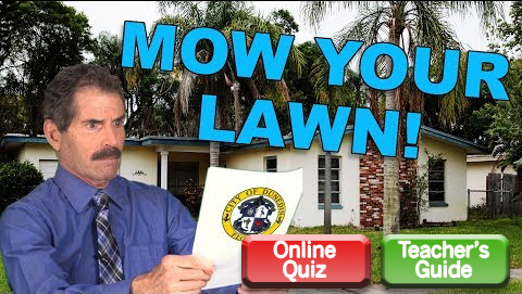 Mow Your Lawn or Lose Your House!